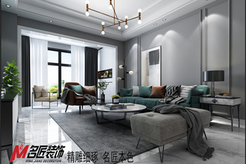梧州市碧水居現(xiàn)代簡約風(fēng)格三居室裝修案例